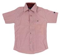 Růžovo-bílá pruhovaná košile Tommy Hilfiger