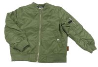 Khaki šusťákový zateplený bomber H&M