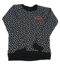 Čierna hviezdičkovaná mikina