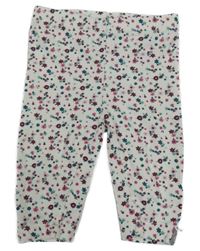 Biele kvetinové legíny Liegelind