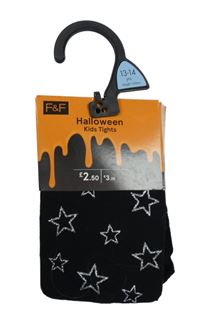 Nové - Černé silonky s hvězdami F&F