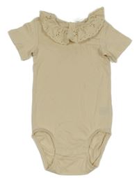 Béžové body s madeirovým volánem H&M