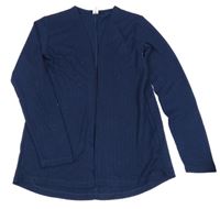 Tmavomodrý pletený cardigan Yigga