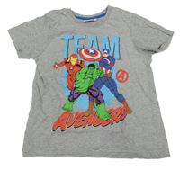 Šedé tričko s Avengers 