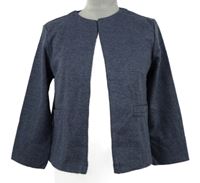 Modrý modrošedý sakový cardigan Multiblu