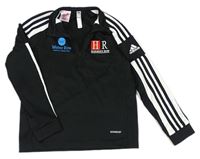 Čierne športové funčkní tričko s nápismi Adidas
