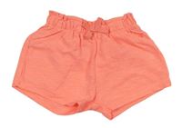Neonově oranžové bavlněné kraťasy Primark