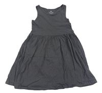 Tmavosivé bavlnené šaty H&M