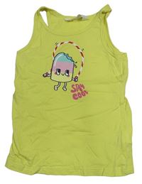 Žltý top s nanukem H&M