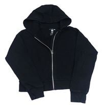 Čierna prepínaci crop mikina s kapucňou F&F