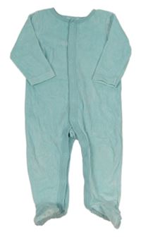 Světlemodrý sametový overal M&Co