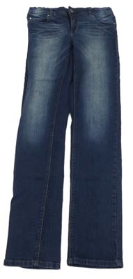 Tmavomodré skinny rifle 