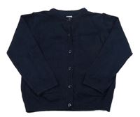 Tmavomodrý prepínaci sveter s perforovaným vzorom C&A