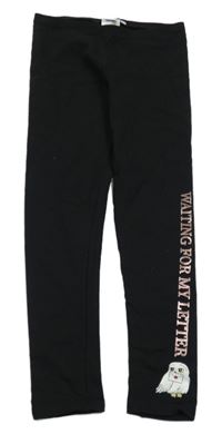 Černé teplé legíny s Hedvikou - Harry Potter