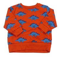 Červená mikina s dinosaurami Next