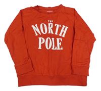 Červená mikina s nápisom Reserved