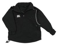 Čierna šušťáková funkčná bunda s logom Canterbury
