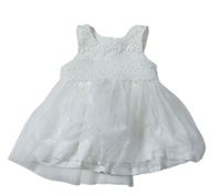 Biele čipkové slávnostné šaty s tylovou sukní Early Days