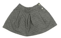 Čierno-sivá vzorovaná tepláková sukňa Petit Bateau