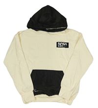 Smetanovo-černá mikina Nasa s kapucí H&M