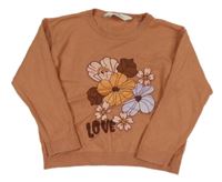 Staroružový sveter s kvetmi H&M