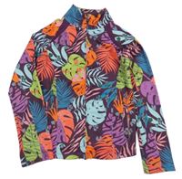 Fialová prepínaci športová mikina s listami zn. Next