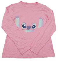 Růžové triko se Stitchem George 