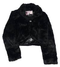 Čierna kožušinová podšitá crop bunda Cherokee