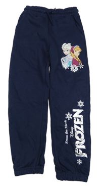 Tmavomodré tepláky s Frozen Disney
