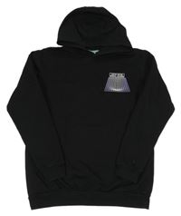 Černá mikina s potiskem a kapucí F&F