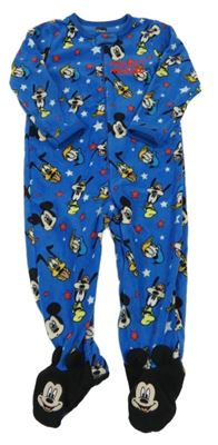 Tmavmodrý fleecový overal s Mickeym Primark