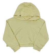 Vanilková crop mikina s kapucňou H&M
