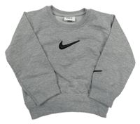 Sivá melírovaná mikina s logem Nike