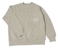 Béžová oversize mikina s vreckom Zara