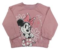 Ružová oversize mikina s Minnií Disney