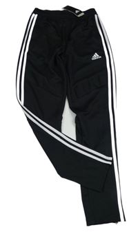 Nové - čierno-biele funkčné športové tepláky zn. Adidas