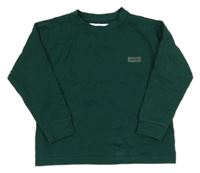 Smaragdová mikina s nášivkou ZARA