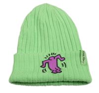 Zelená žebrovaná čepice s obrázkem H&M