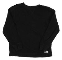 Čierna rebrovaná mikina s nášivkou ZARA