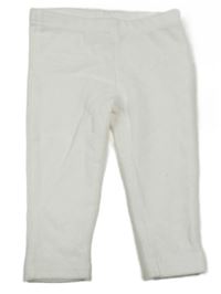 Biele rebrované zamatové legíny Topomini