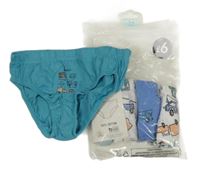 Nové - 5x - Slipy s auty a hasiči a stavebními stroji George