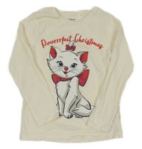 Smetanové triko s kočičkou Marií Disney