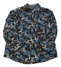 Černá košile s opičkami BRAVE SOUL