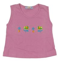 Ružový top s kvietkami DADO&DADA