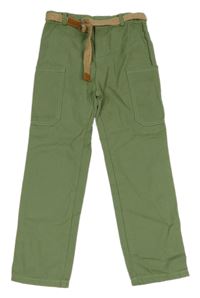 Khaki cargo nohavice s opaskom KOTON KIDS