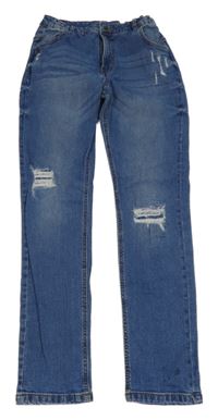 Modré rifle s vyšúchaním beatwear