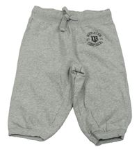 Sivé melírované capri tepláky s nápisom H&M