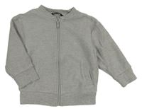 Sivá rebrovaná prepínaci mikina Next