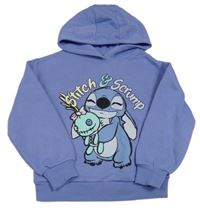 Levandulová mikina se Stitchem a kapucí Primark