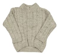 Světlešedý melírovaný svetr Primark